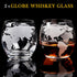 Whiskey Decanter Globe Set with Ball & Glasses